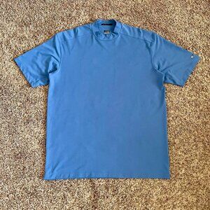 Vintage Nike Tiger Woods Collection Polo Collar Shirt Blue XL Retro Golf